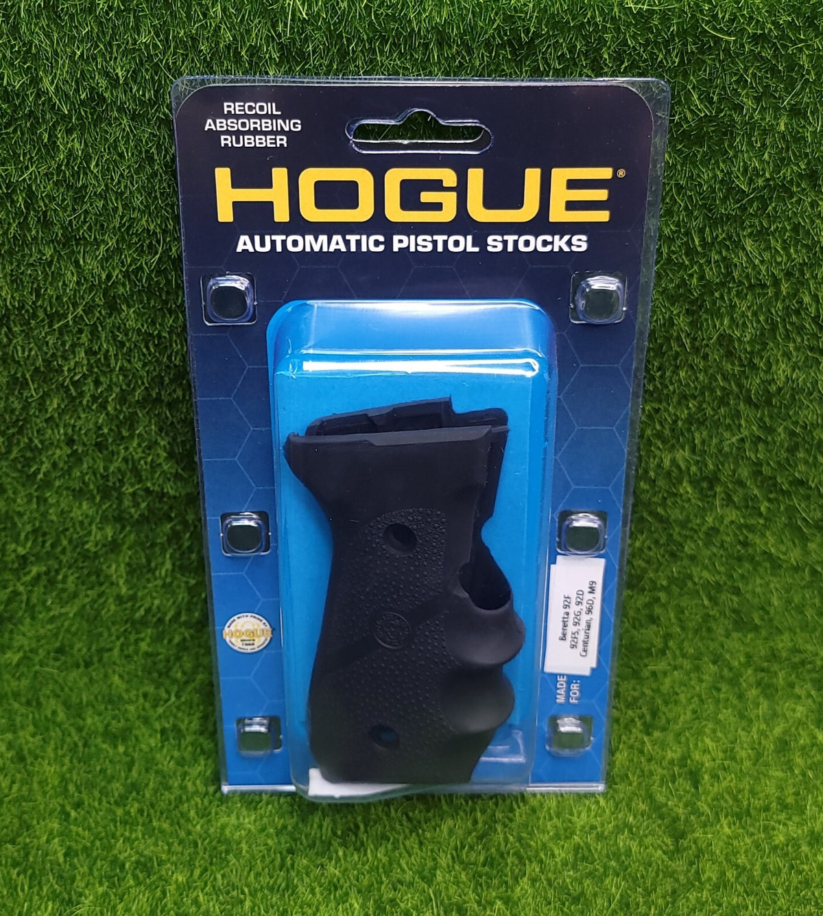 Rubber Grip for Beretta 92/96 Series with Finger Grooves - Black