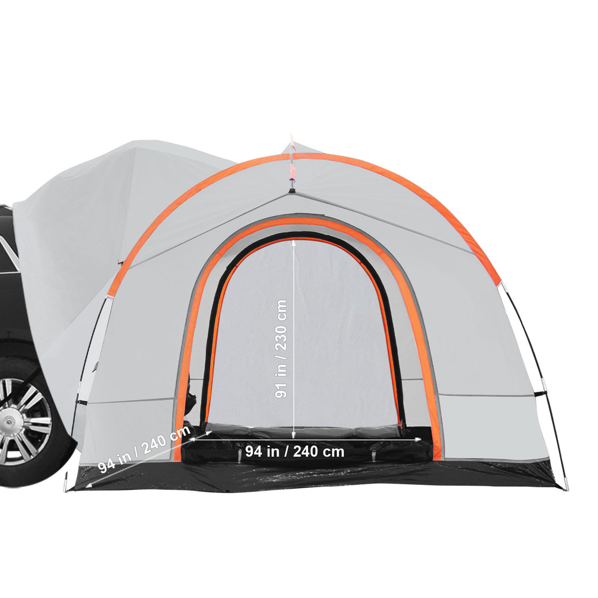 SUV Camping Tent Waterproof 8' x 8' for Jeep Wrangler Pick-up