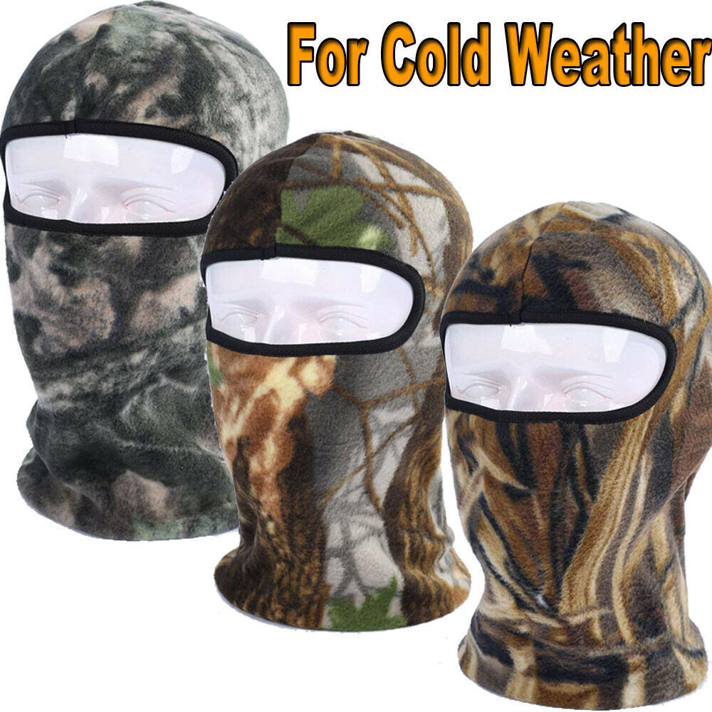 Unisex Thermal Fleece Balaclava Ski Mask Neck Warmer Windproof Face Cover