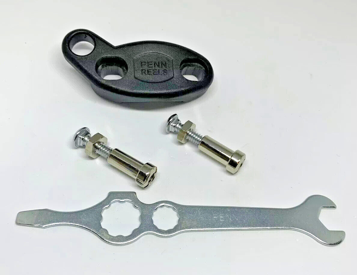 Fishing Reel Clamp with Wrench for Penn Saltwater Reels - Fits 500, 505, 140, 200, 112H, 113H