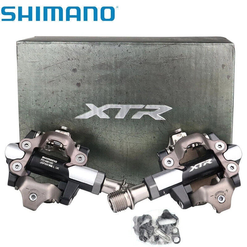 Shimano XTR PD-M9100 SPD MTB XC Race Pedals Set with Cleats