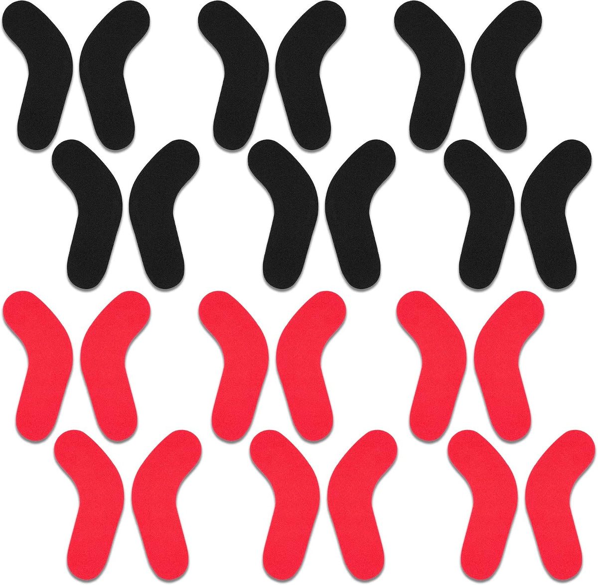24 Pcs Ski & Snowboard Boot J Bars Foam Padding Self-Adhesive Inserts