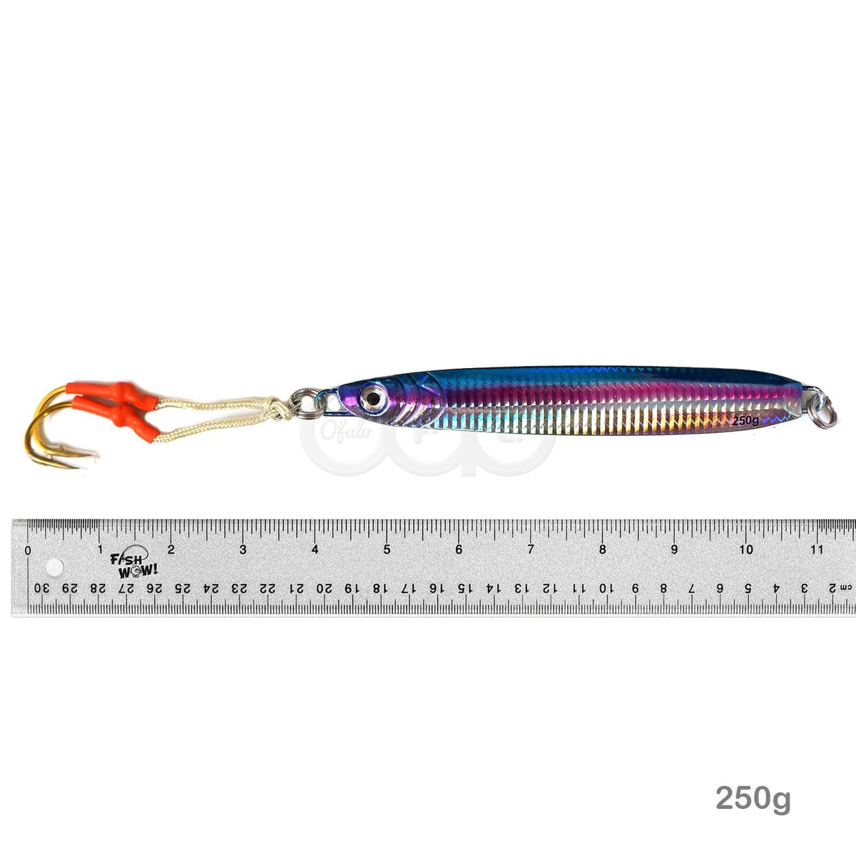 10pcs Fish Jig Lures - 9oz Metal Fishing Speed Knife Baits with Assist Hooks