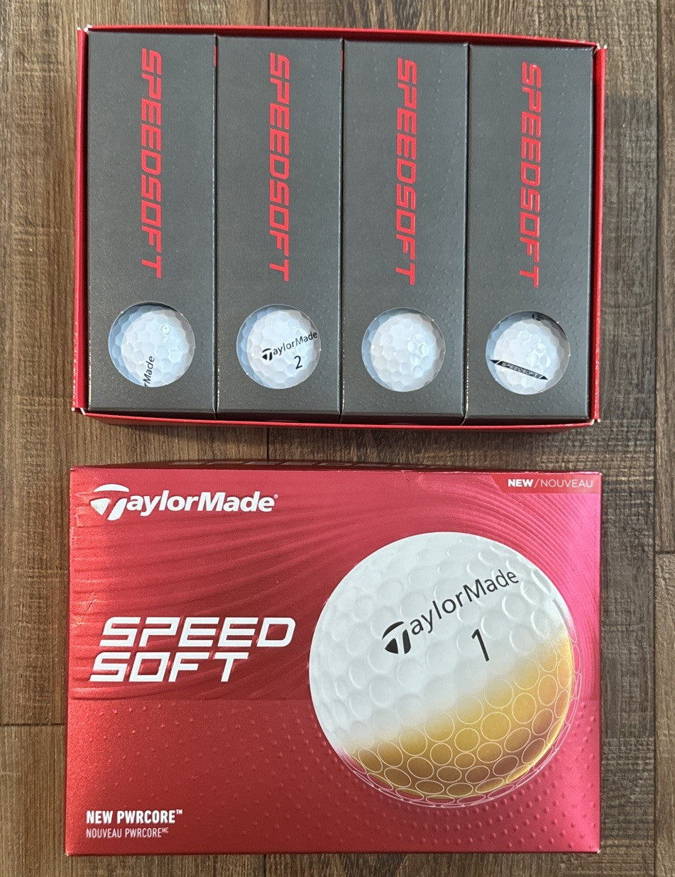 TaylorMade Speed Soft 2024 Golf Balls - 12 Pack, Distance & Performance