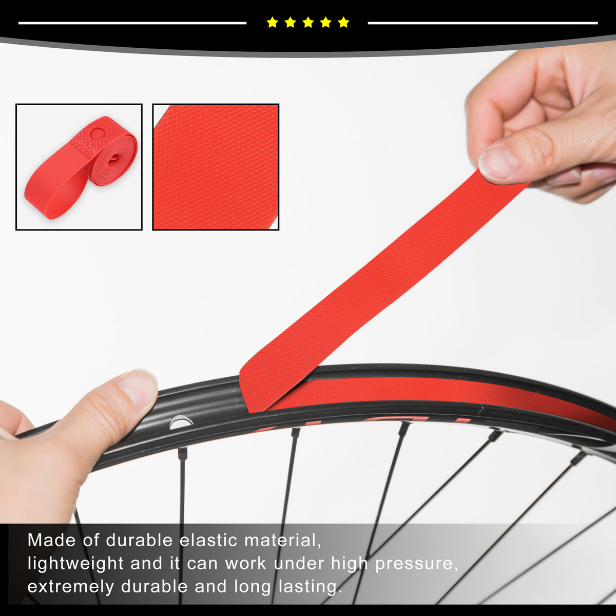 26 Inch Bike Rim Tape Set - Inner Tube Protection Band for Bicycle Wheels