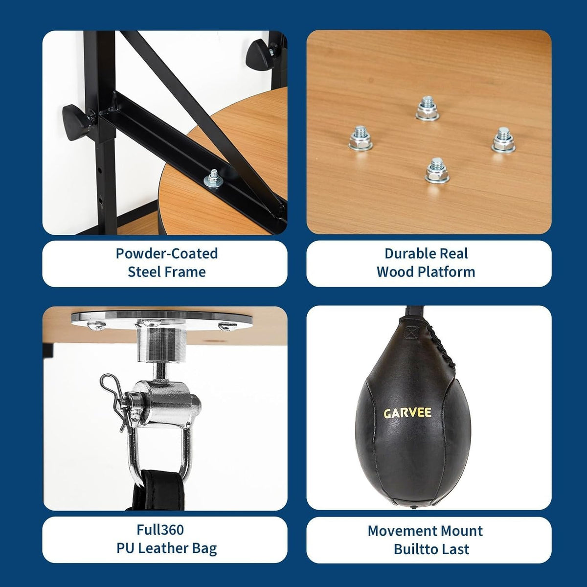 Speed Bag Platform Stand with Adjustable Height for Boxing Training