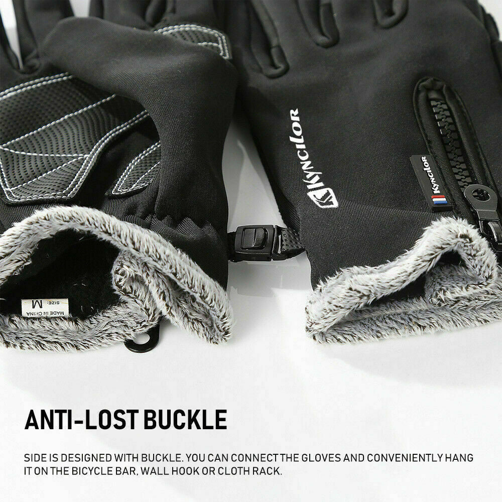 Winter Gloves Waterproof Windproof Touchscreen Gloves for Men Outdoor