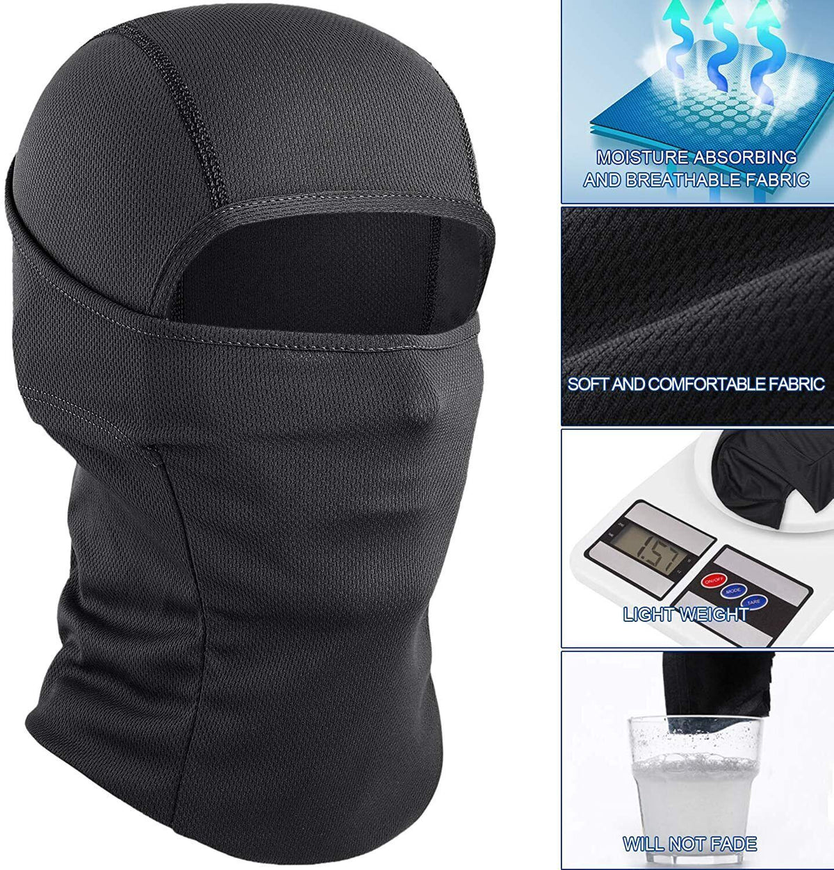 Full Face Mask UV Protection Balaclava Windproof Tactical Camo Hood
