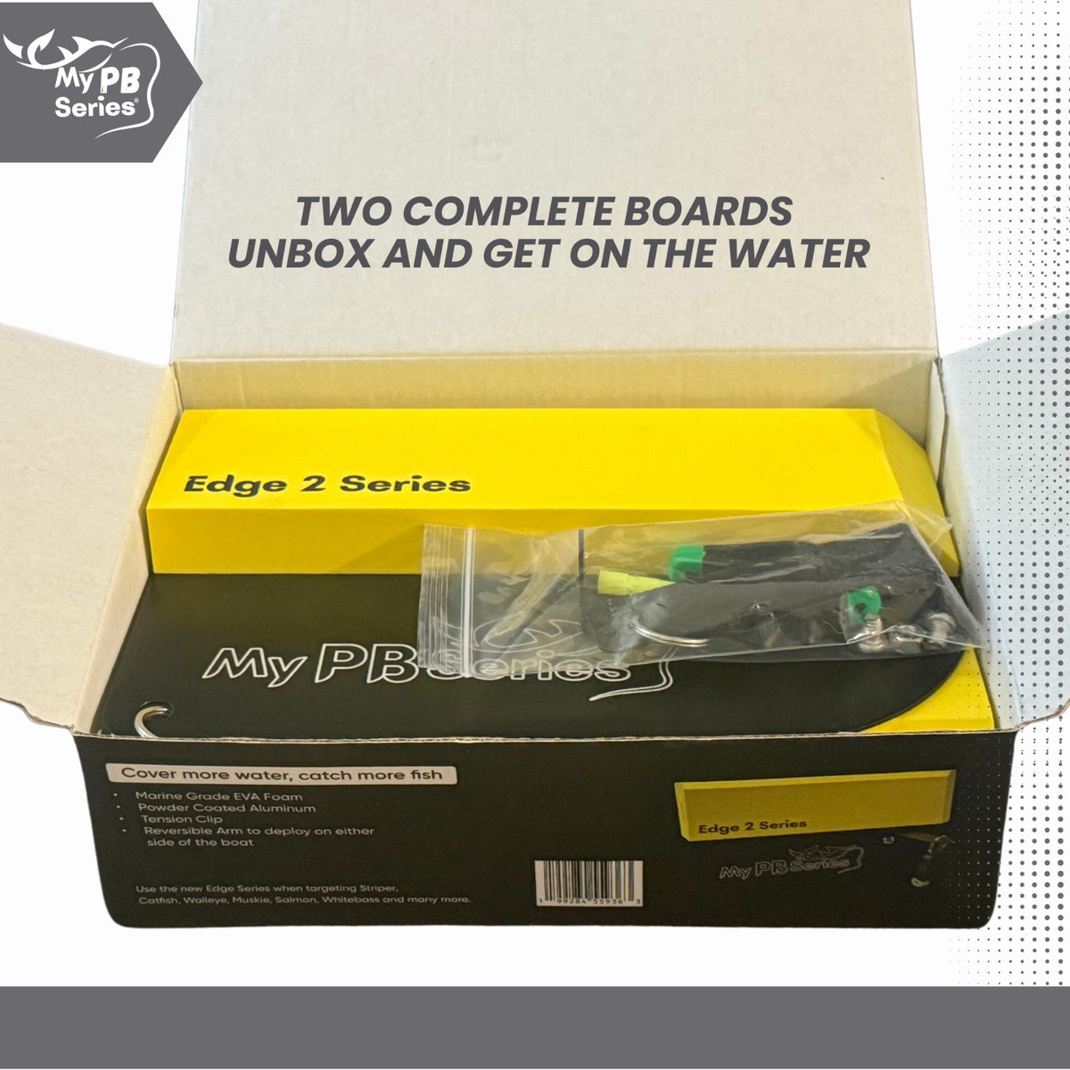 Heavy Duty Trolling Planer Boards - Adjustable, LED Ready 2 Pack