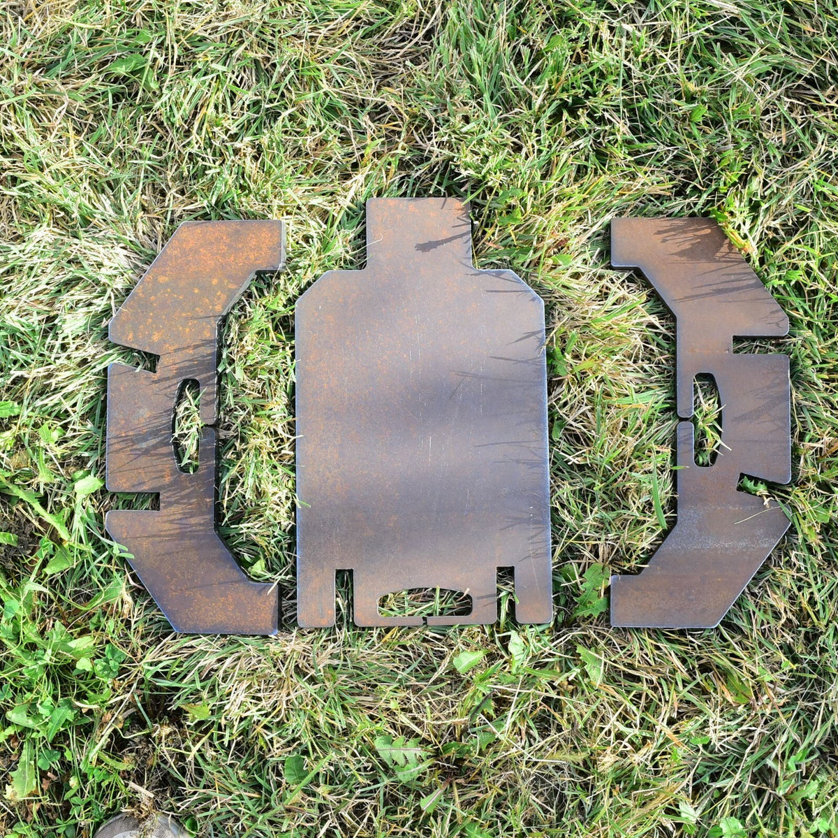 1/2 Inch AR500 Steel Shooting Target with Stand 7x13.5 Inch Durable Range Steel