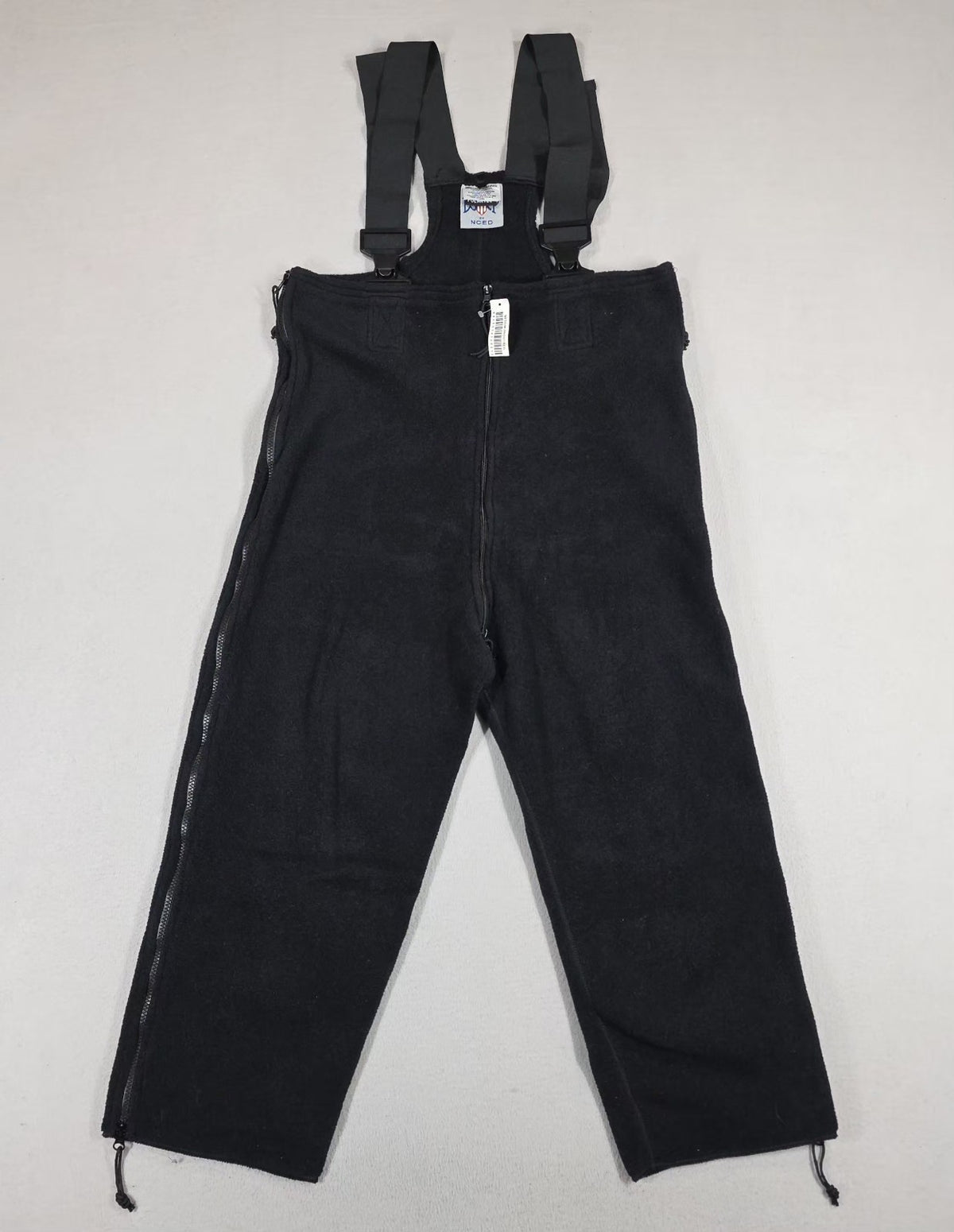 Polartec Classic 200 Fleece Bib Overalls Snow Pants for Ski & Snowboarding - Black, Medium Short