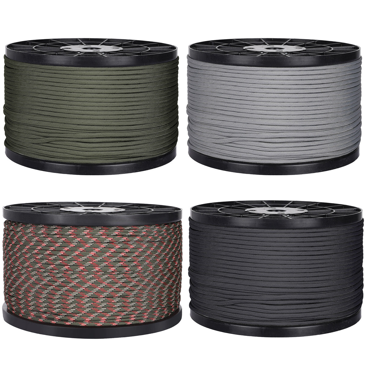 550lb Paracord Rope in Spool - Heavy Duty Nylon 7 Strand Camping & Outdoor Use