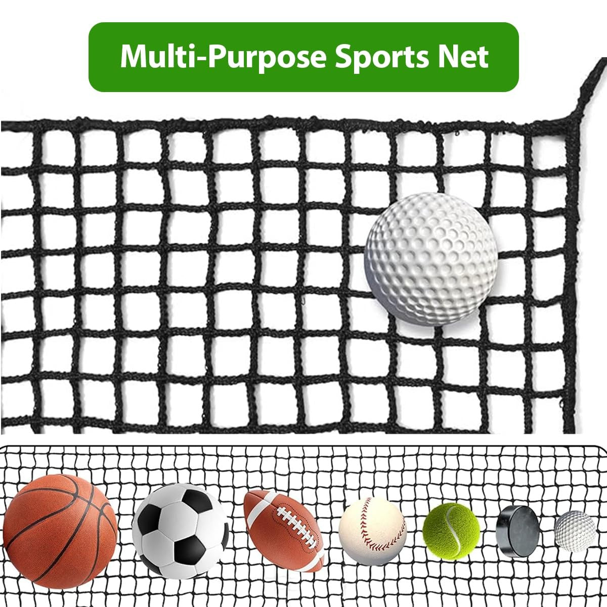 Golf Practice Net for Indoor Outdoor Sports Training - Durable Nylon Mesh