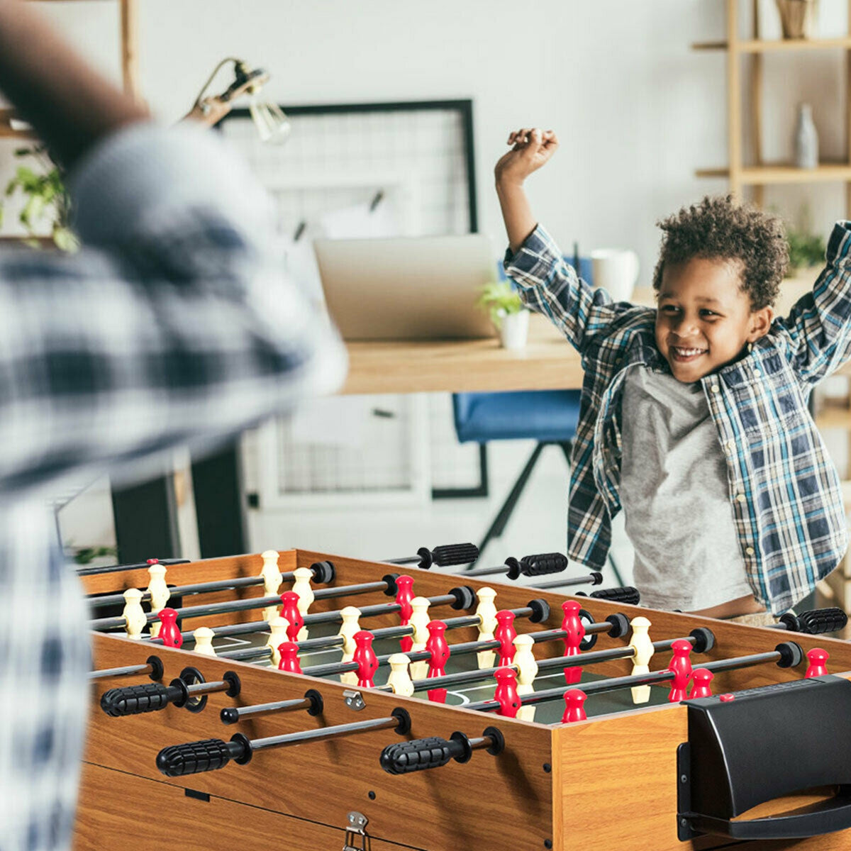 48-In-1 3-in-1 Multi Game Table: Foosball, Pool & Hockey for Kids