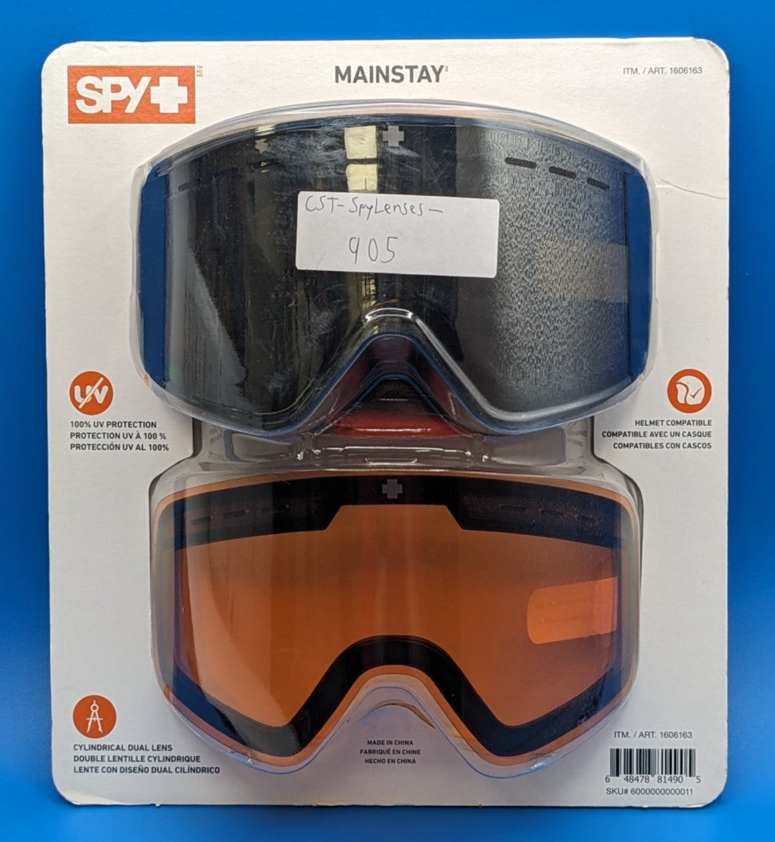 Dual Lens Snow Goggles with Interchangeable Lenses and OTG Compatibility