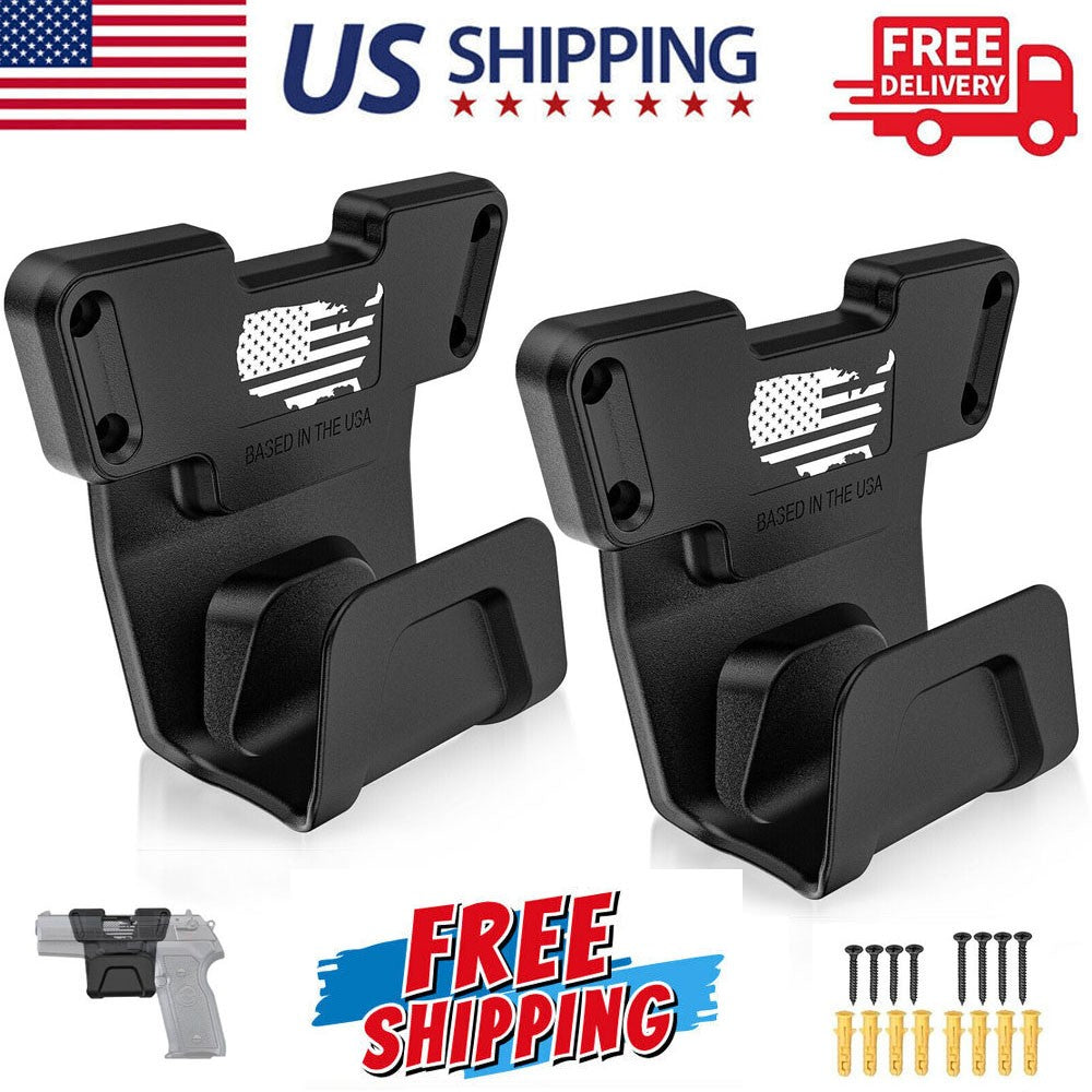 Magnetic Gun Mount Holder for Pistol Car Desk Safe & Secure Storage