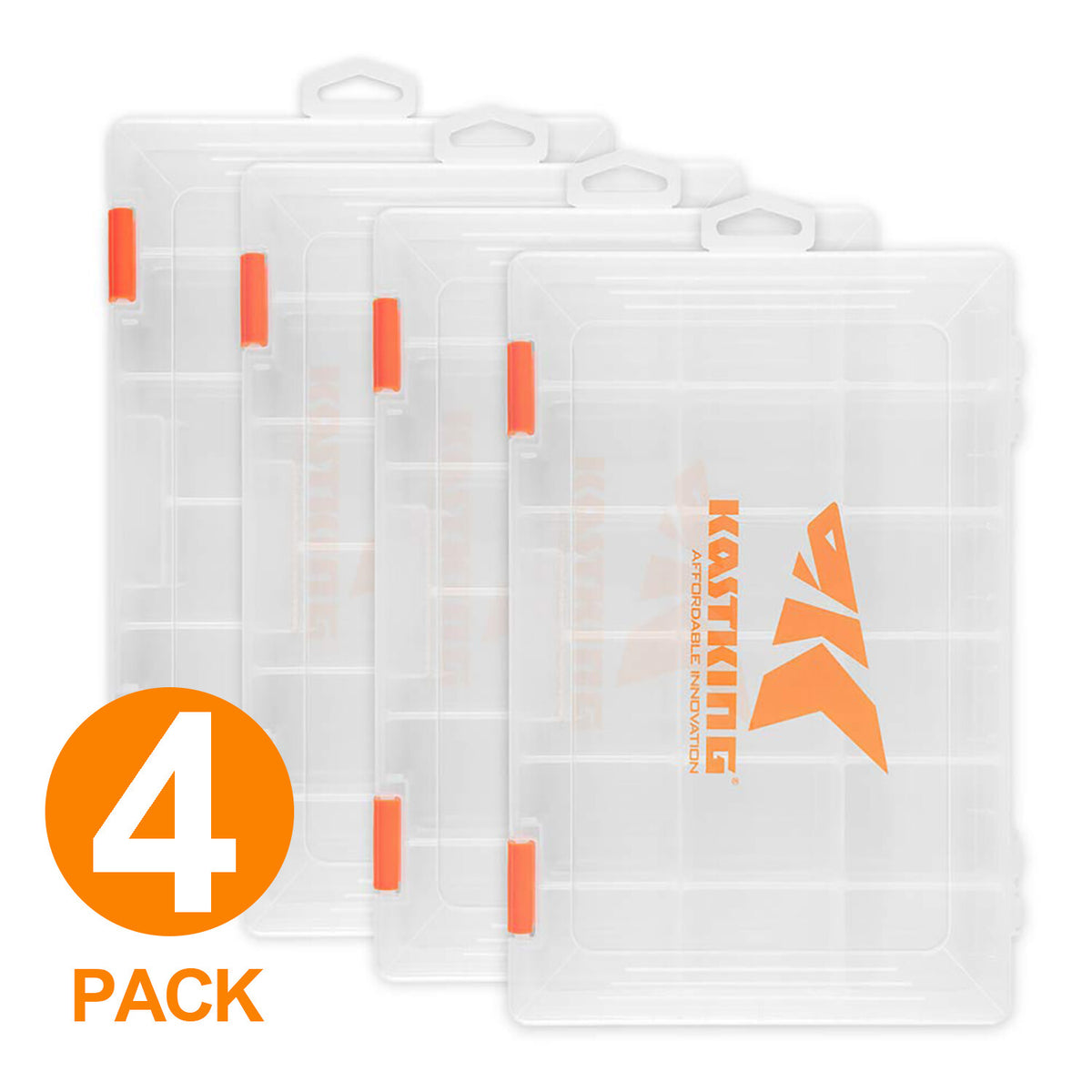 Plastic Tackle Box Set for Fishing Storage - Multiple Sizes & Pack Options