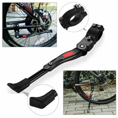 Adjustable Aluminum Bicycle Kickstand for 22-29 Inch Mountain and Road Bikes