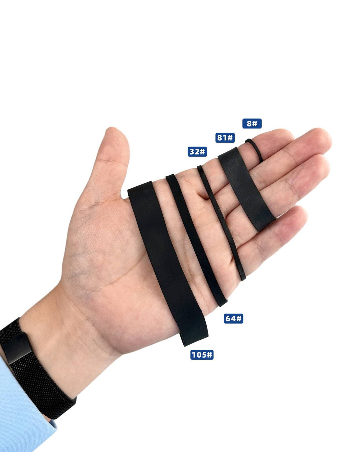 Fishing Rigging Bands Elastic Rubber Bands for Bait Securement - Multiple Sizes