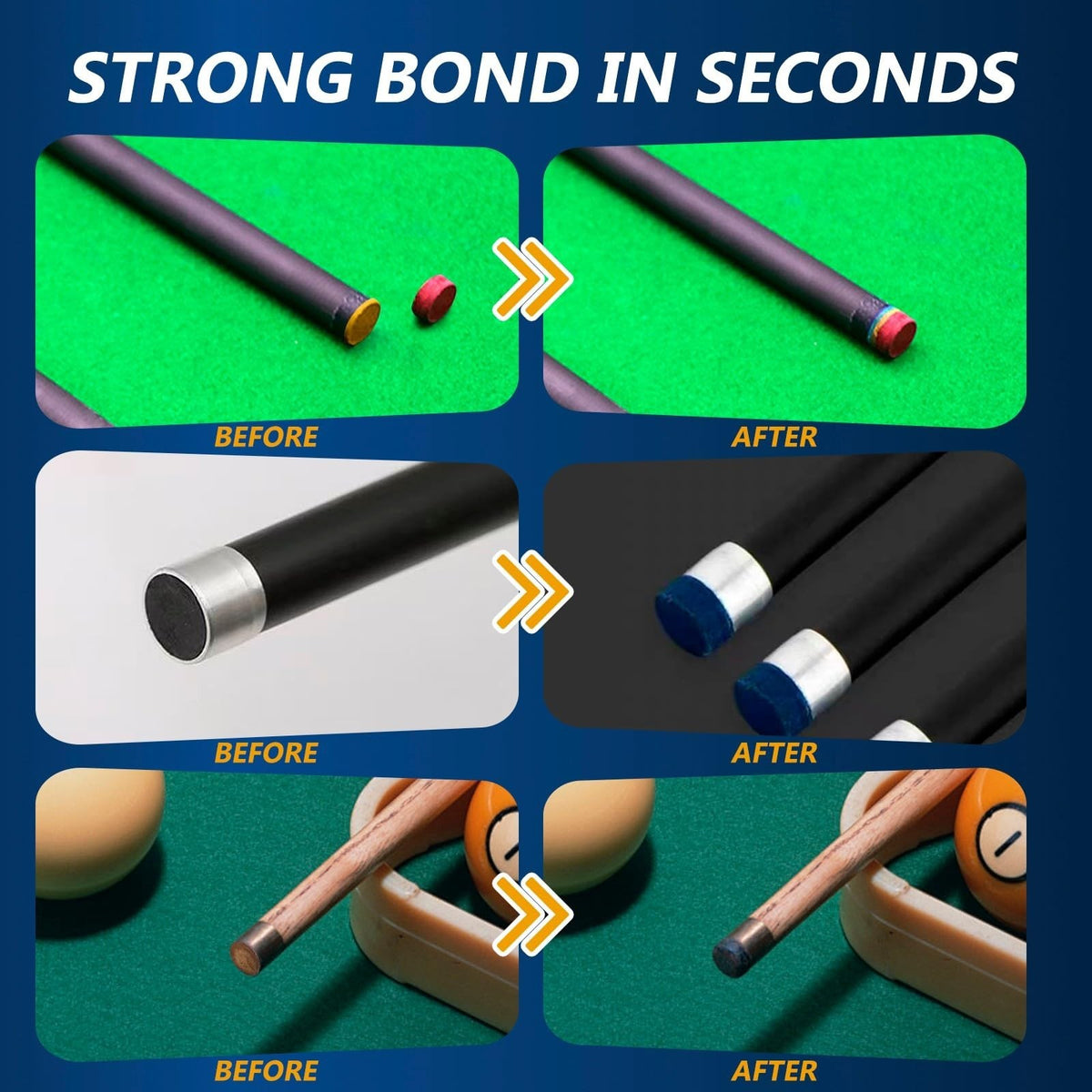 Pool Cue Tip Glue 100g Ultra-Strong Waterproof Clear - Meuvcol
