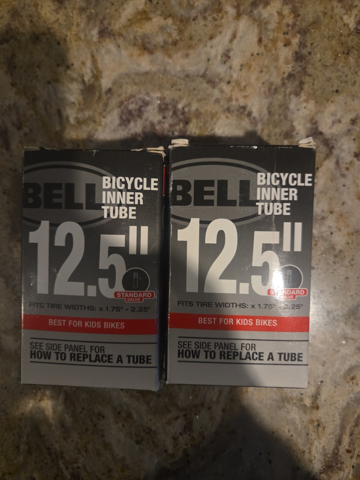 Kids Bicycle Inner Tubes 12.5 Inch with Schrader Valve - 2 Pack