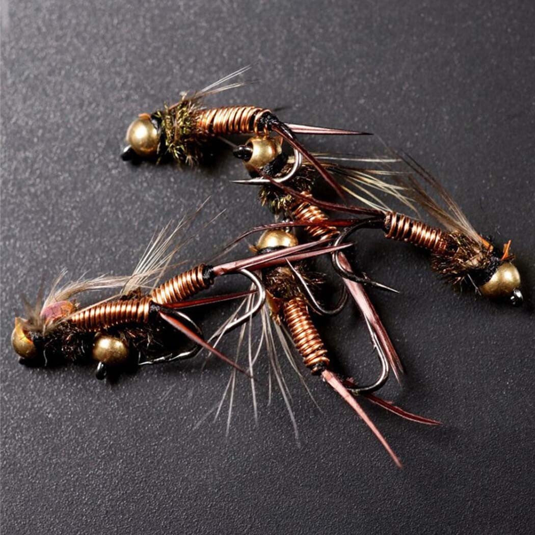 Artificial Fishing Flies Kit - 24 Pcs Trout Bass Perch Saltwater Freshwater Lures