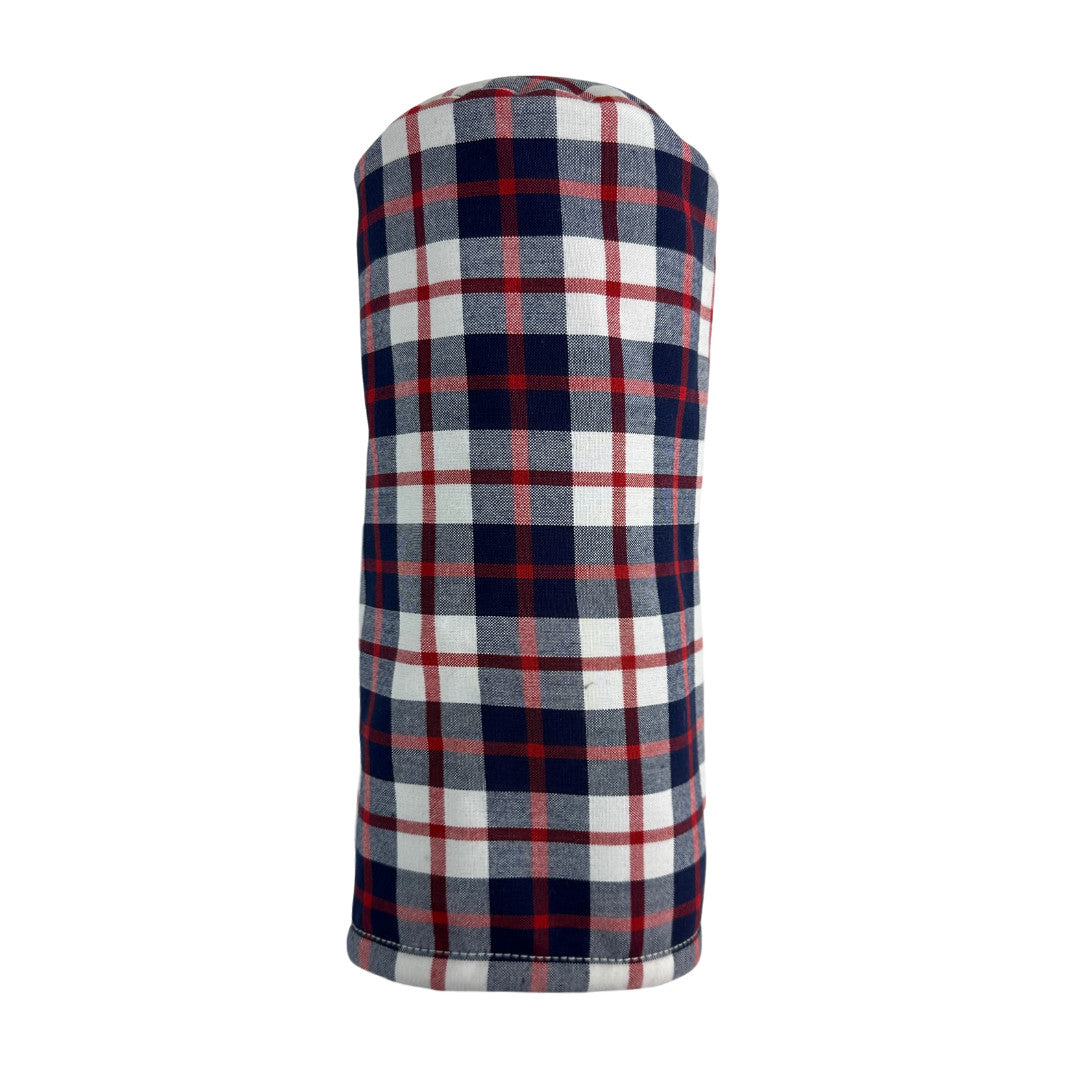 Golf Driver Headcover Scottish Tartan Plaid Fits All Drivers White Navy Red