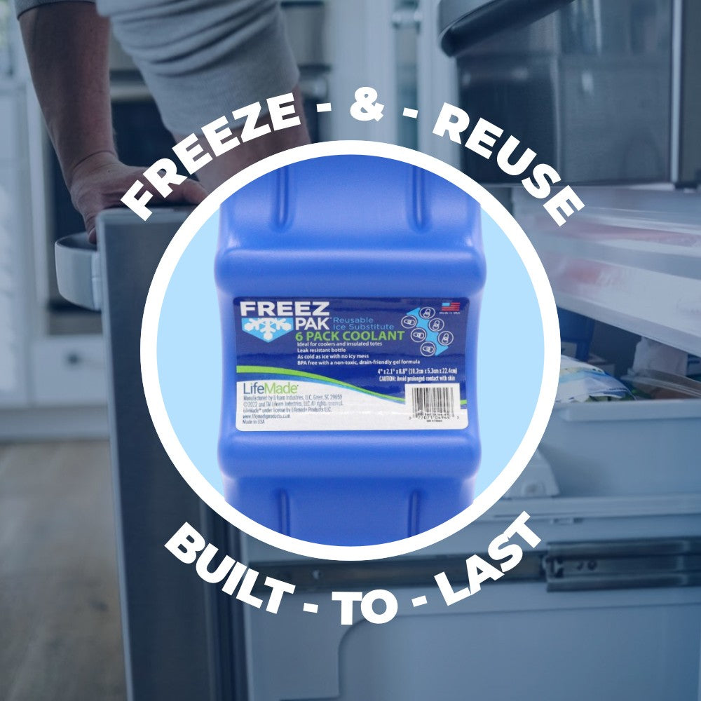 Reusable Ice Block for 12oz Cans - Keeps Drinks Cold, 4 Pack
