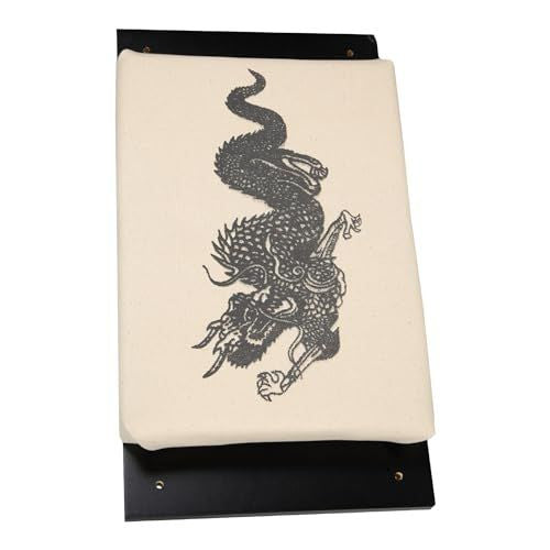 Deluxe Dragon Makiwara Hand-Strengthening Punching Board - Red, 16"