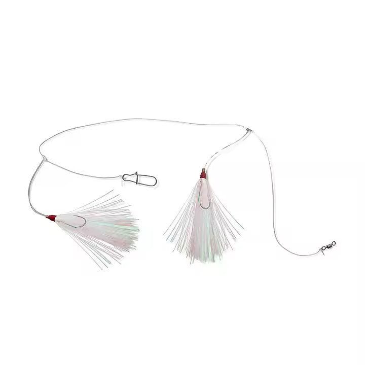 Fishing Rig Set - Fluke and Flounder Hi-Lo Rigs with Hooks, 5 Pack