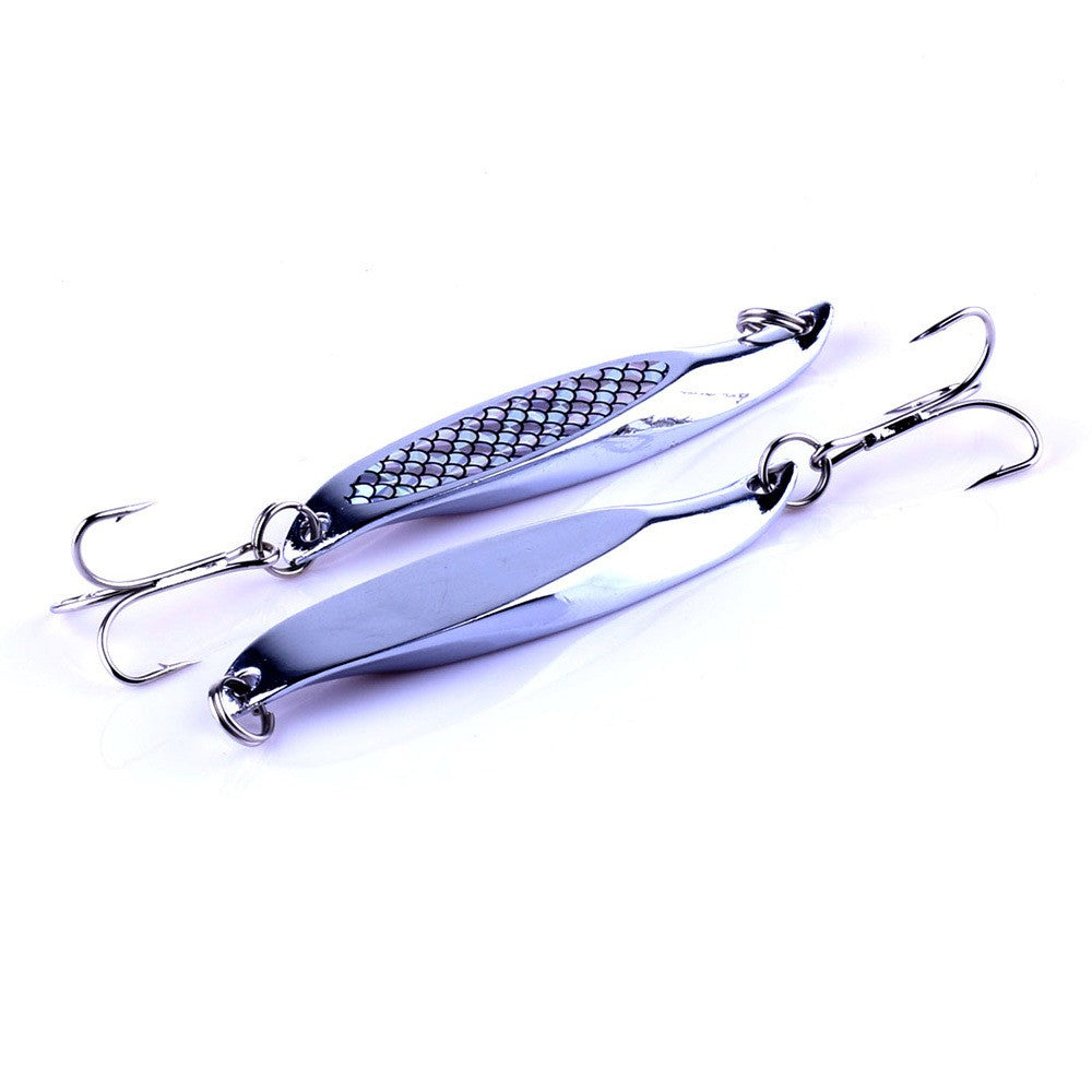 5pcs Metal Casting Fishing Spoons 21g Jigging Lure Tackle Set