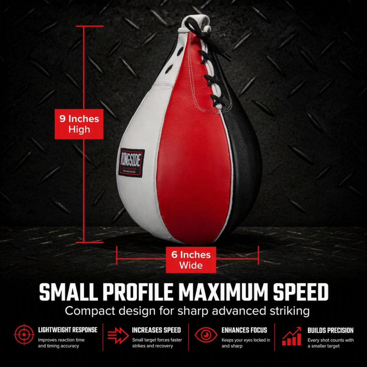 Boxing Speed Bag - Durable Leather Construction with Reinforced Seams