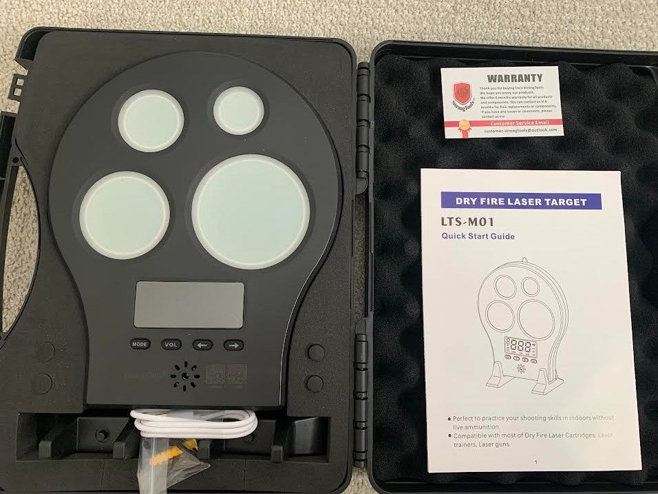 Laser Training Target Practice System with Digital Score & Feedback