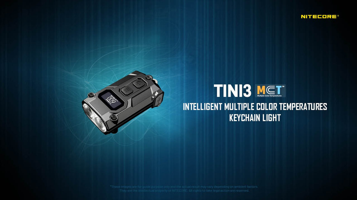 Rechargeable Multi-Color LED Keychain Flashlight - 600 Lumens, OLED Display