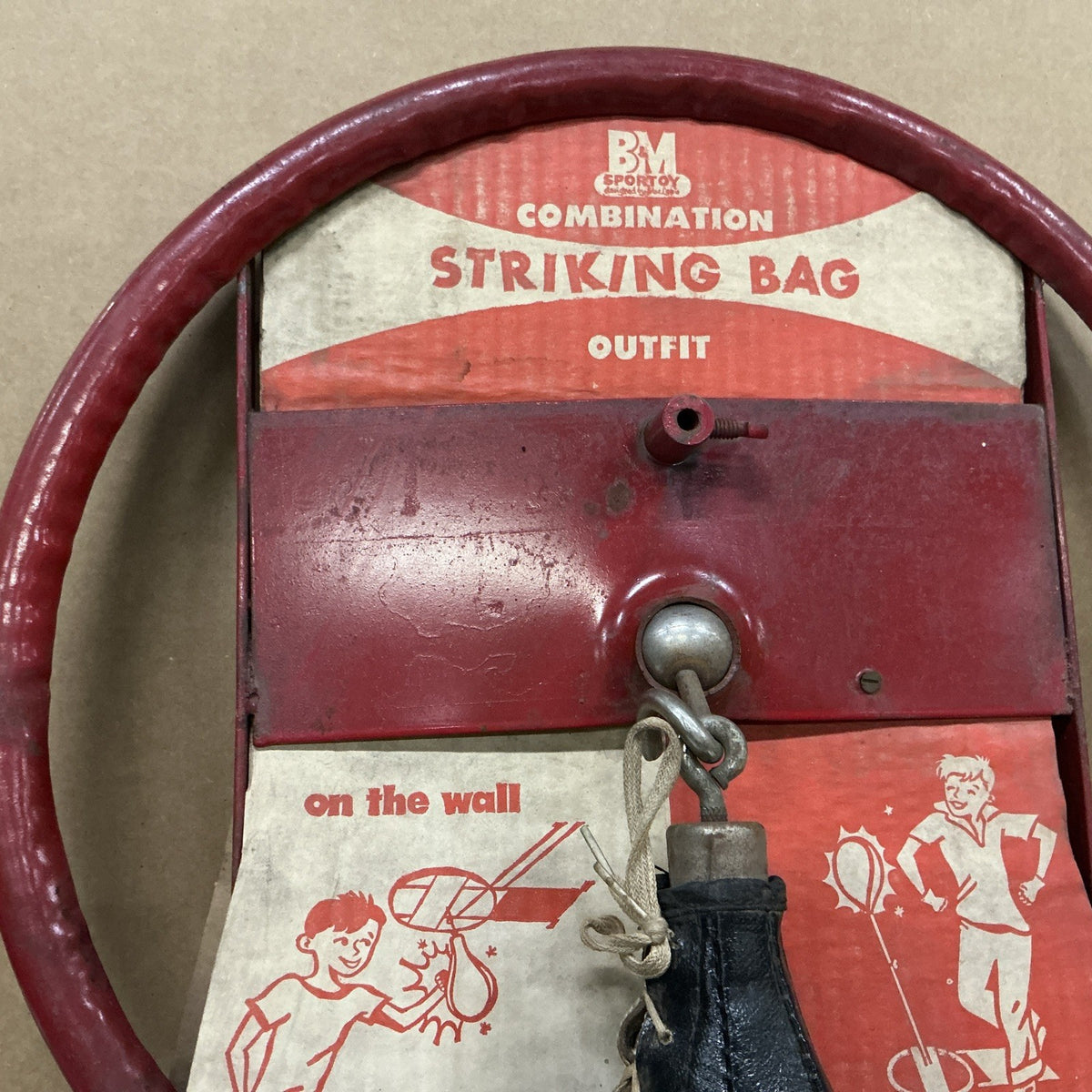 Child's Boxing Bag Vintage Punching Bag for Kids Training - Heavy Strike Bag