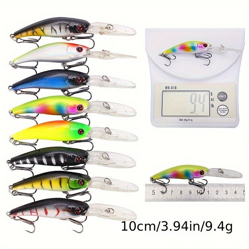 43pcs Minnow Fishing Lures Kit - Hard Plastic Bait Tackle Set