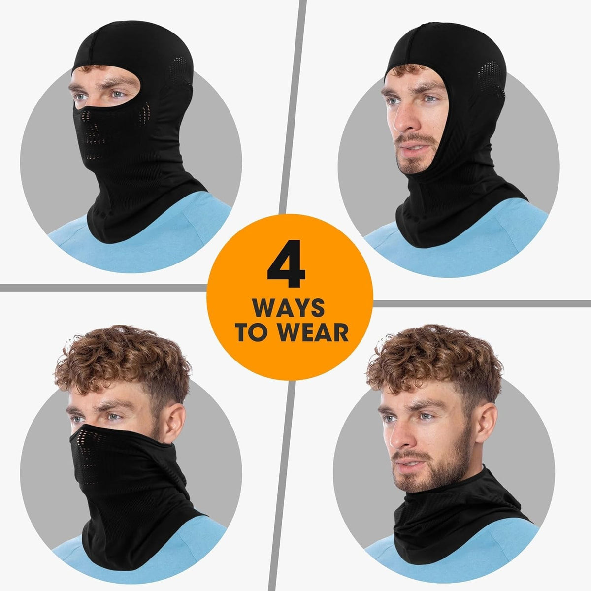 Breathable Balaclava Face Mask UV Protection Hood for Cycling Ski Motorcycling
