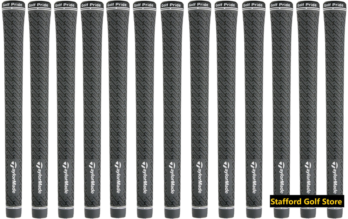 Golf Grip Set of 5-8 Pairs TaylorMade Z-Grip Standard Golf Club Grips Gray Black