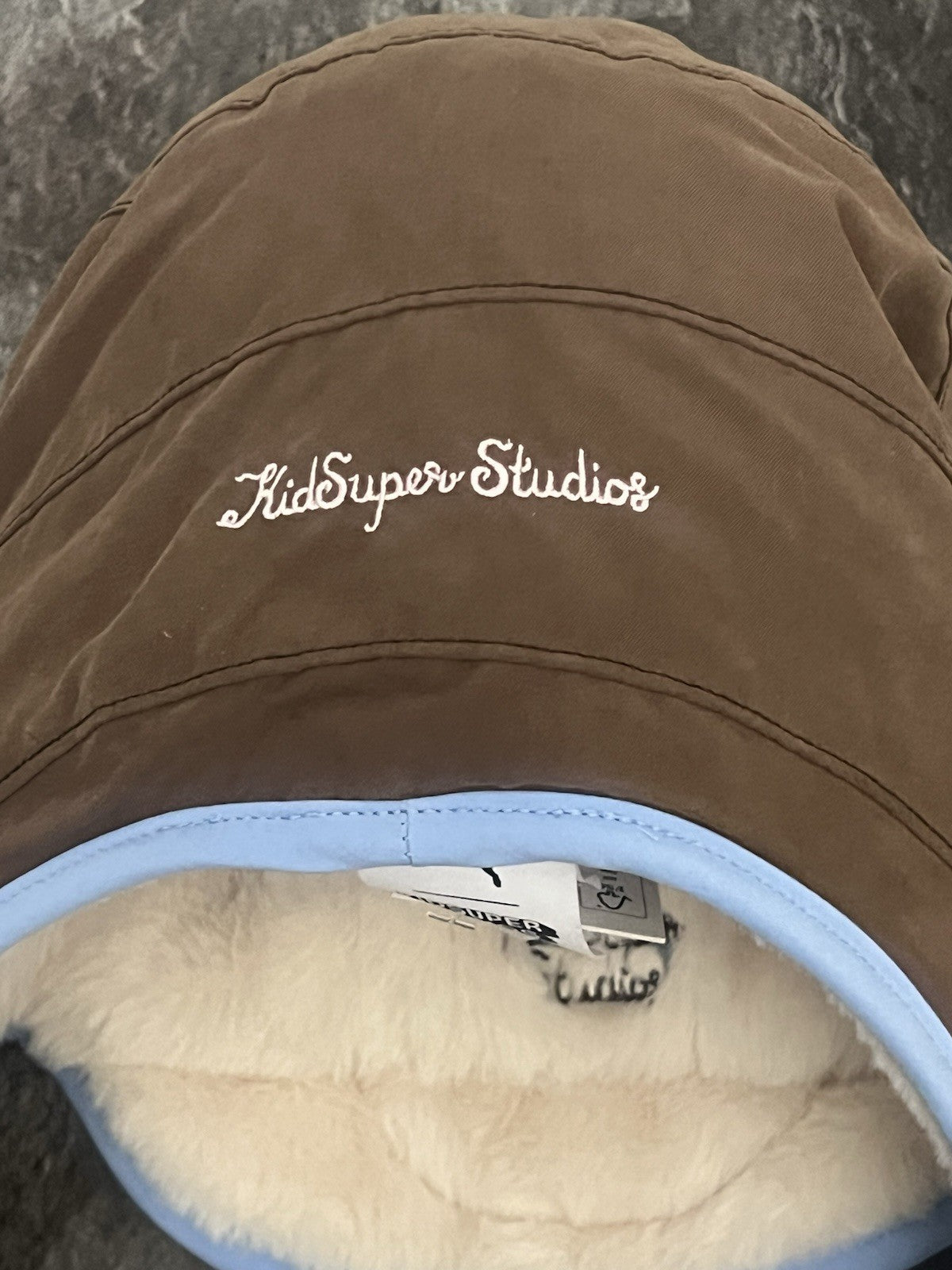 Puma x KidSuper Studios Trapper Cap Hat - Expresso Brown, Size S/M
