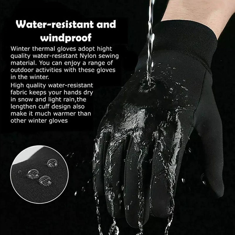 Winter Waterproof Cycling Gloves Touch Screen Bicycle Gloves Outdoor