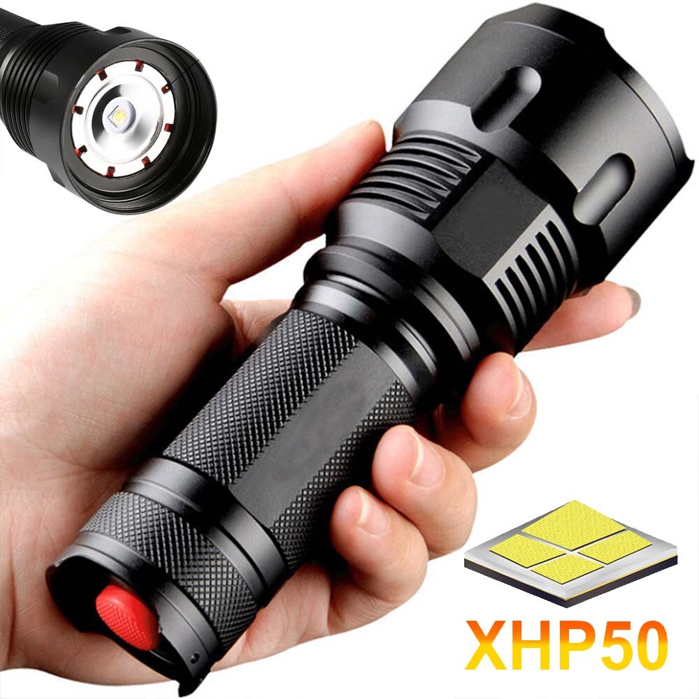 High Power Adjustable Focus LED Flashlight Torch 26650 3 Modes Waterproof