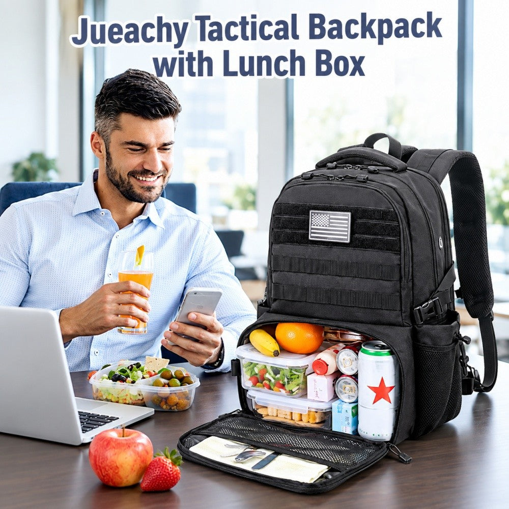 Insulated Lunch Backpack 17 Inch Laptop Cooler Bag for Men Women 40L