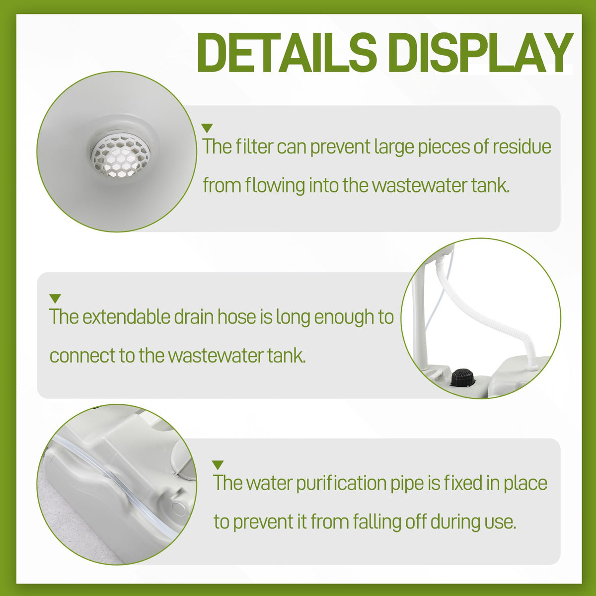 Portable Camping Sink with Water Tank and Foot Pump for Outdoor Use