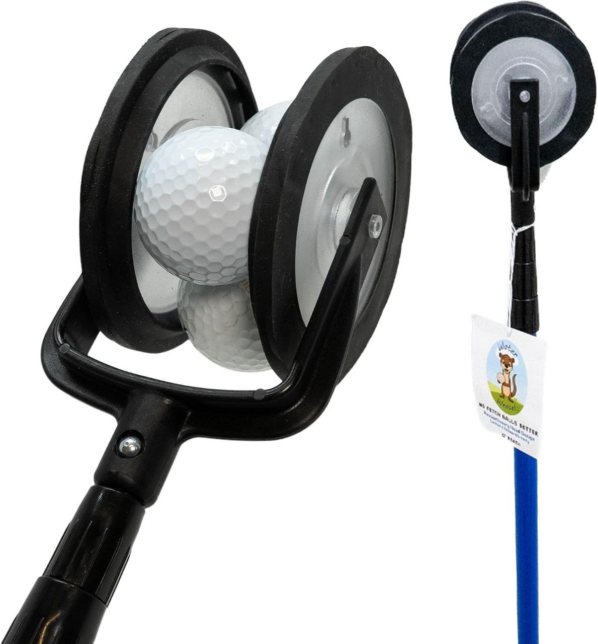 12' Telescopic Golf Ball Retriever - Extendable Muddy Ball Pick Up Tool