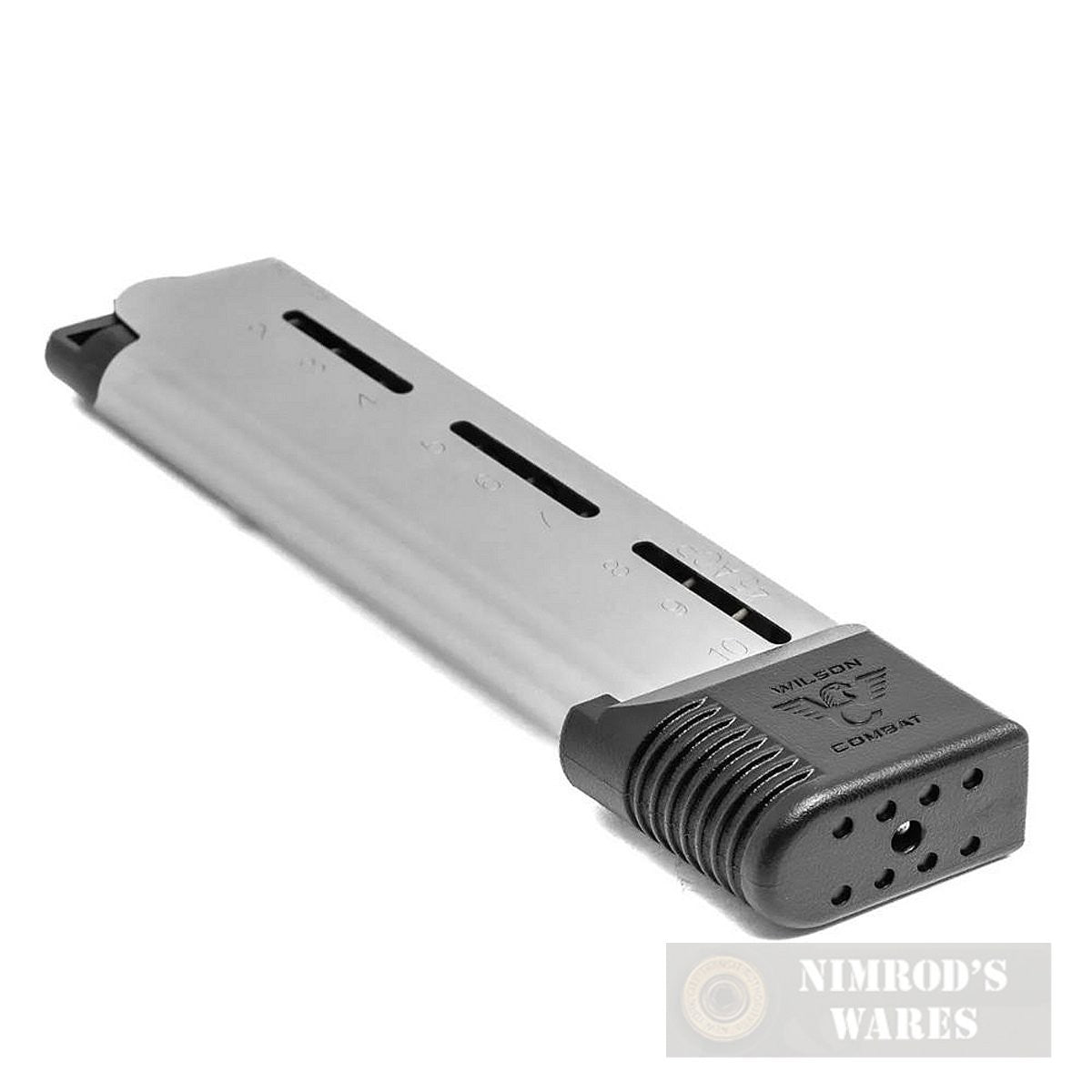 Wilson Combat 1911 .45 ACP 10-Round Railed Magazine - Stainless Steel