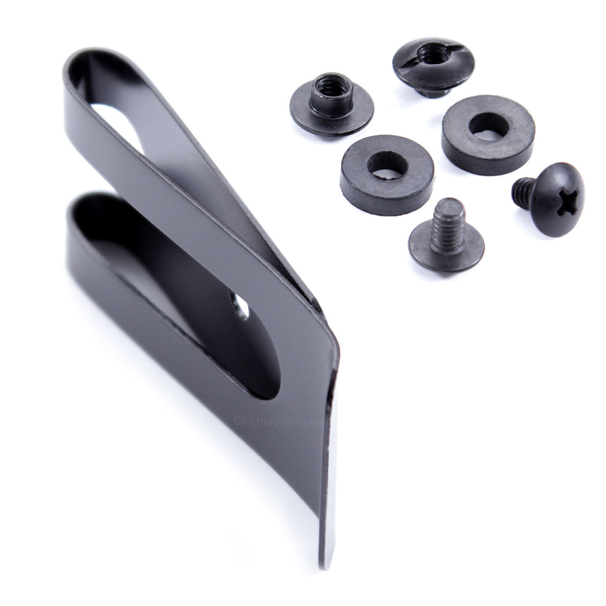 Universal Metal Belt Clips Model 2 with Mounting Hardware for Holsters