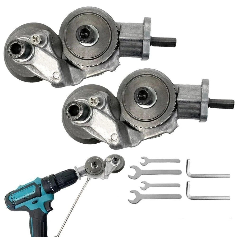 Electric Drill Metal Sheet Cutter Attachment for Impact Drills - 2 Pack