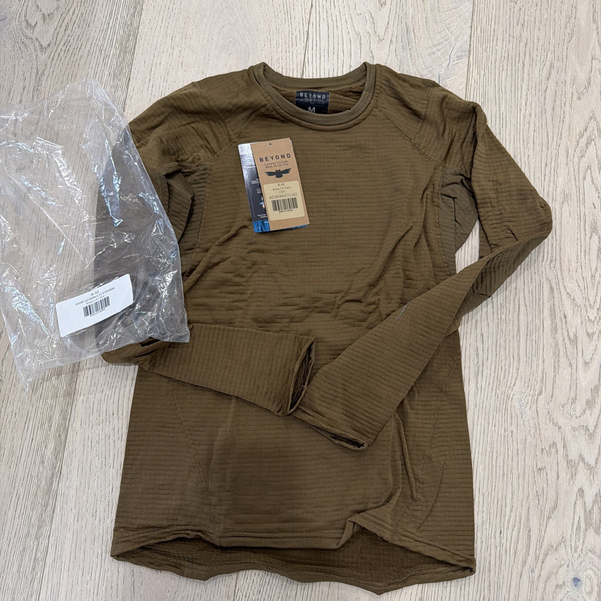 Beyond Clothing Krios Long Sleeve Crew Base Layer - Coyote SOF