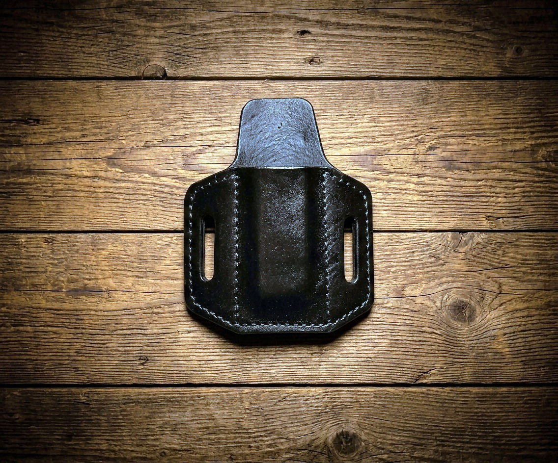 Leather Magazine Pouch - Fits Springfield Hellcat Sig P365 P239 XDM & More USA Made