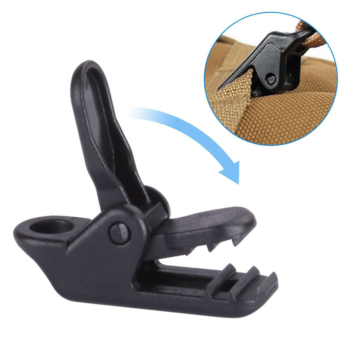 Heavy Duty Tarp Clips Locking Awning Clamp Set for Camping & Outdoor Use